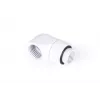 Zestaw montażowy Alphacool Eiszapfen Łącznik L obrotowy gwint zewnętrzny G1/4 na gwint wewnętrzny G1/4 biały