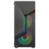 Aerocool SCAPEBKV3 Gaming ATX Case Front RGB LED Tempered Glass 3x ARGB Fans Czarny