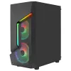 Aerocool SCAPEBKV3 Gaming ATX Case Front RGB LED Tempered Glass 3x ARGB Fans Czarny