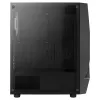 Aerocool SCAPEBKV3 Gaming ATX Case Front RGB LED Tempered Glass 3x ARGB Fans Czarny