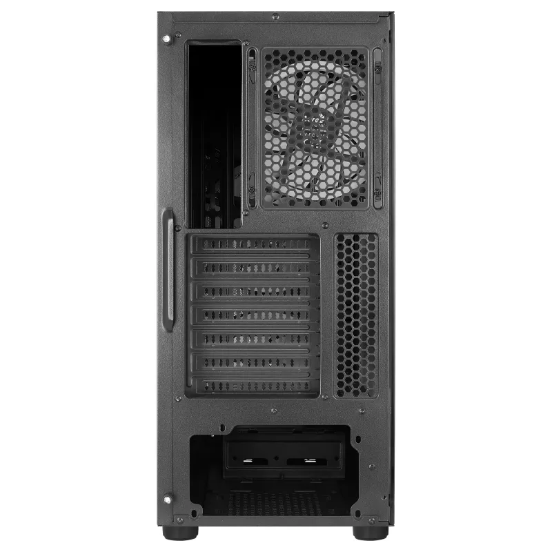Aerocool SCAPEBKV3 Gaming ATX Case Front RGB LED Tempered Glass 3x ARGB Fans Czarny
