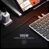 Axagon HMC-KB-GE, Hub USB 5Gbps z klawiaturą, HDMI 4K/60Hz, 3x USB-A, SD/mSD, audio, PD 100, układ niemiecki