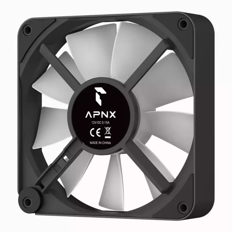 Wentylator APNX FP2-120 PWM ARGB Maksymalny przepływ powietrza 83,87 cfm Czarny