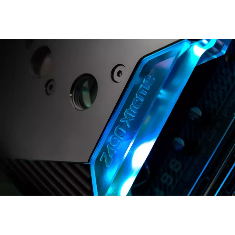 Blok wodny EK Water Blocks Akryl Aluminium Mosiądz Miedź Srebrny Przezroczysty