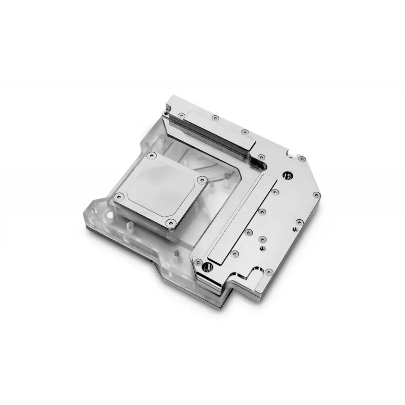 Blok wodny EK Water Blocks Akryl Aluminium Mosiądz Miedź Srebrny Przezroczysty