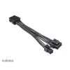 adapter kablowy Akasa AK-CBPW22-15 — 8-pin EPS na 4-pin ATX, 15 cm
