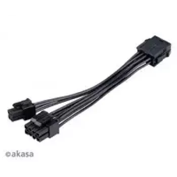 adapter kablowy Akasa AK-CBPW22-15 — 8-pin EPS na 4-pin ATX, 15 cm