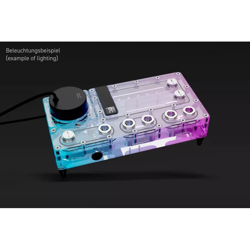 Pompa i zbiornik Alphacool Core Distro Plate Czarny Transparent Acrylic Aluminium Ceramic Synthetic