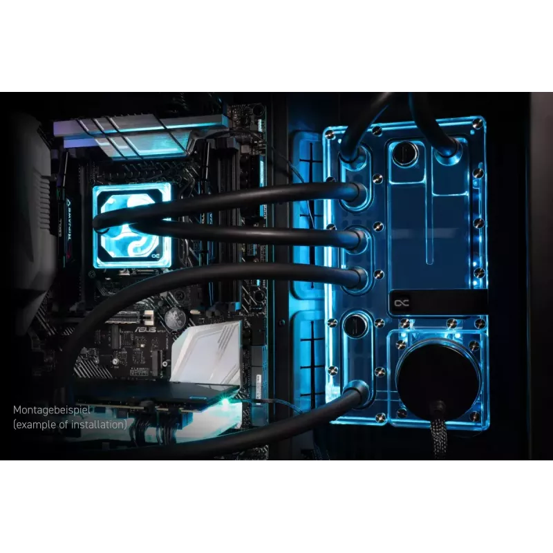 Pompa i zbiornik Alphacool Core Distro Plate Czarny Transparent Acrylic Aluminium Ceramic Synthetic