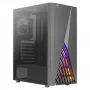 Aerocool DELTABKV1 ATX PC Case RGB Front Full Side Window 12cm Fan Czarny