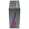 Aerocool DELTABKV1 ATX PC Case RGB Front Full Side Window 12cm Fan Czarny