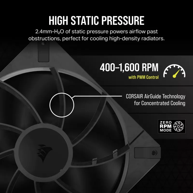 Corsair RS Series RS140 MAX – wentylator 140 mm, pojedynczy
