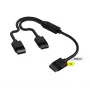 Kabel CORSAIR Icue Link, 1x 600 mm kabel Y z prostymi złączami, czarny