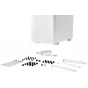 be quiet! PURE BASE 501 Airflow Midi Tower Biała — ATX, 3×140 mm przód, 1×140 mm tył, 5×2,5 cala, 2×3,5 cala, USB‑C, wsparcie PWM