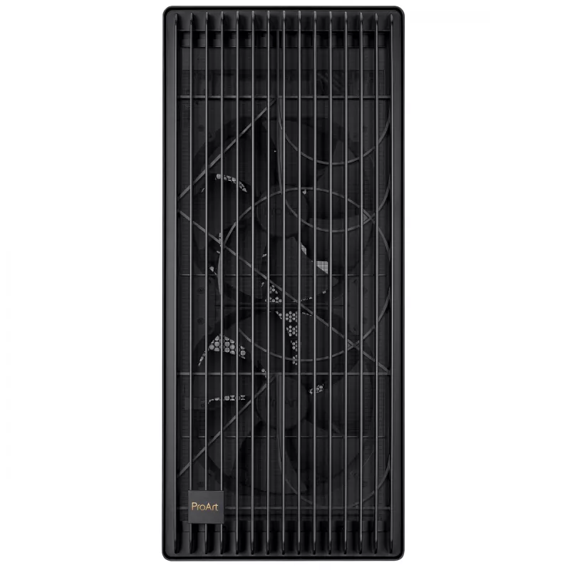 Obudowa PC ASUS ProArt PA602 Midi Tower Czarna — obsługa ATX/EATX, szkło hartowane, 2x wentylatory 200 mm z przodu, chłodnica 360 mm na górze, GPU do 450 mm