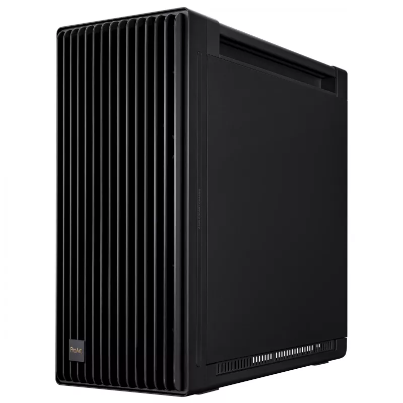 Obudowa PC ASUS ProArt PA602 Midi Tower Czarna — obsługa ATX/EATX, szkło hartowane, 2x wentylatory 200 mm z przodu, chłodnica 360 mm na górze, GPU do 450 mm