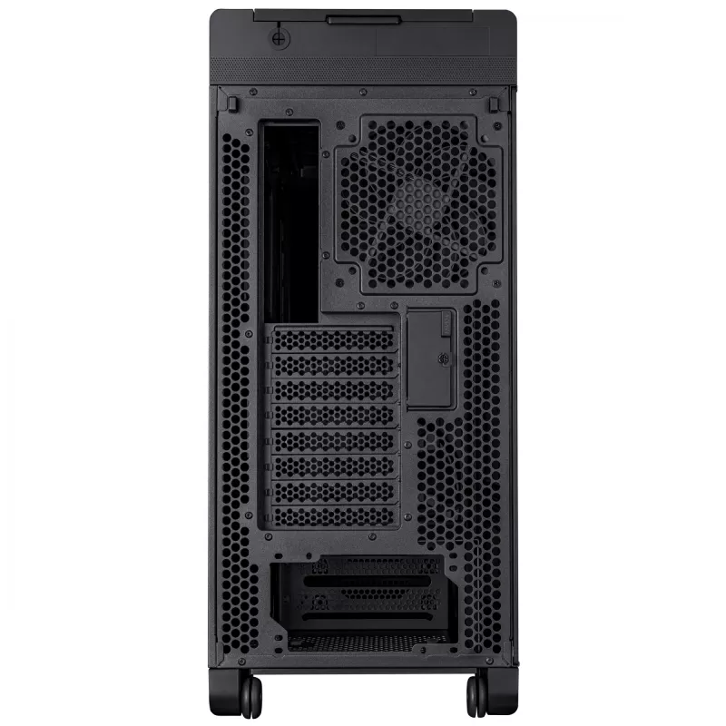 Obudowa PC ASUS ProArt PA602 Midi Tower Czarna — obsługa ATX/EATX, szkło hartowane, 2x wentylatory 200 mm z przodu, chłodnica 360 mm na górze, GPU do 450 mm