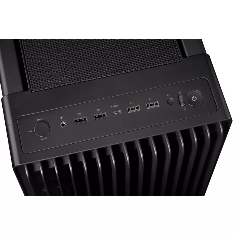 Obudowa PC ASUS ProArt PA602 Midi Tower Czarna — obsługa ATX/EATX, szkło hartowane, 2x wentylatory 200 mm z przodu, chłodnica 360 mm na górze, GPU do 450 mm