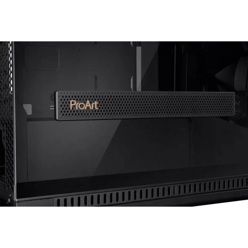 Obudowa PC ASUS ProArt PA602 Midi Tower Czarna — obsługa ATX/EATX, szkło hartowane, 2x wentylatory 200 mm z przodu, chłodnica 360 mm na górze, GPU do 450 mm