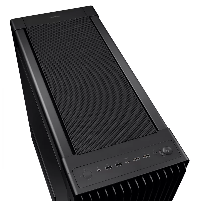 Obudowa PC ASUS ProArt PA602 Midi Tower Czarna — obsługa ATX/EATX, szkło hartowane, 2x wentylatory 200 mm z przodu, chłodnica 360 mm na górze, GPU do 450 mm