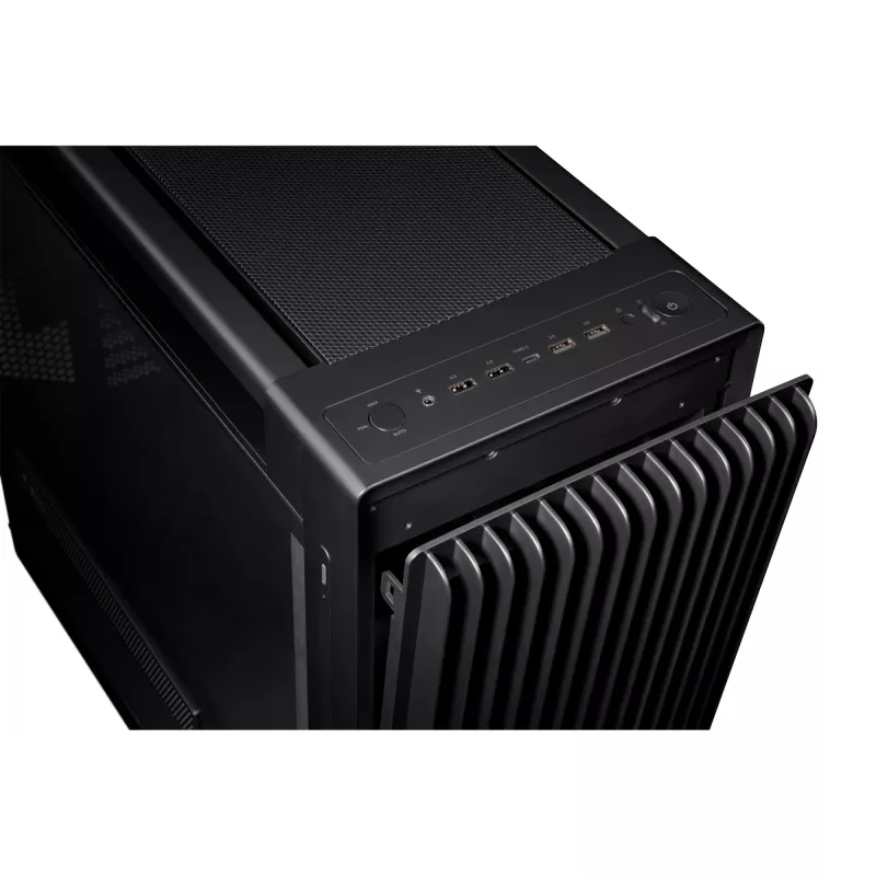 Obudowa PC ASUS ProArt PA602 Midi Tower Czarna — obsługa ATX/EATX, szkło hartowane, 2x wentylatory 200 mm z przodu, chłodnica 360 mm na górze, GPU do 450 mm