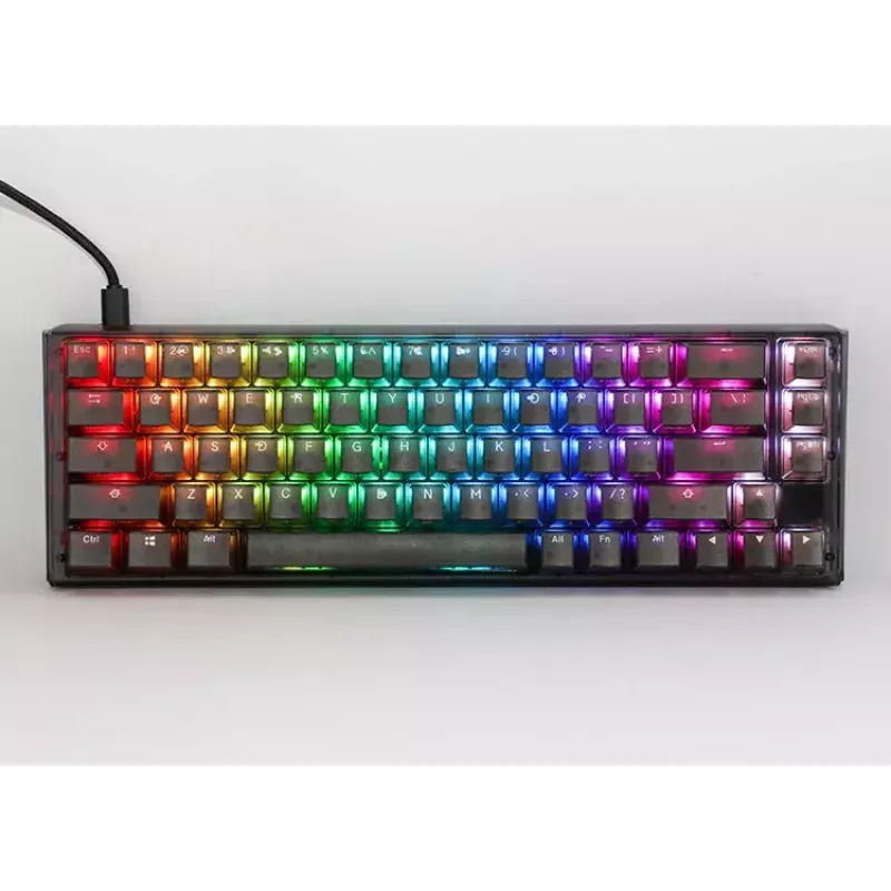 Ducky One 3 Aura SF Klawiatura Gaming USB QWERTY Czarna 67 Klawiszy RGB