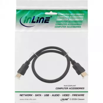 Kabel HDMI High Speed z Ethernetem InLine Premium 4K2K męski / męski czarny 3m
