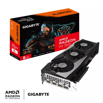 Karta graficzna GIGABYTE GAMING Radeon RX 7600 8 GB GDDR6, PCIe 4.0, 128-bit, WINDFORCE 3X