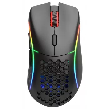 Glorious Gaming Glorious Model D Wireless - Matowa czerń, Praworęczna, RF Wireless, 19000 DPI, Czarny