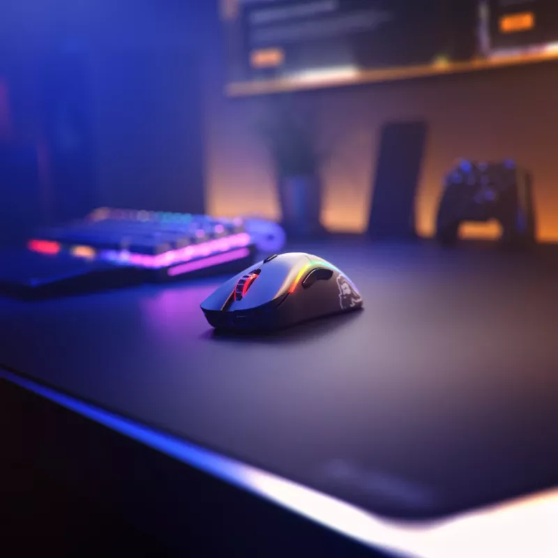 Glorious Gaming Glorious Model D Wireless - Matowa czerń, Praworęczna, RF Wireless, 19000 DPI, Czarny