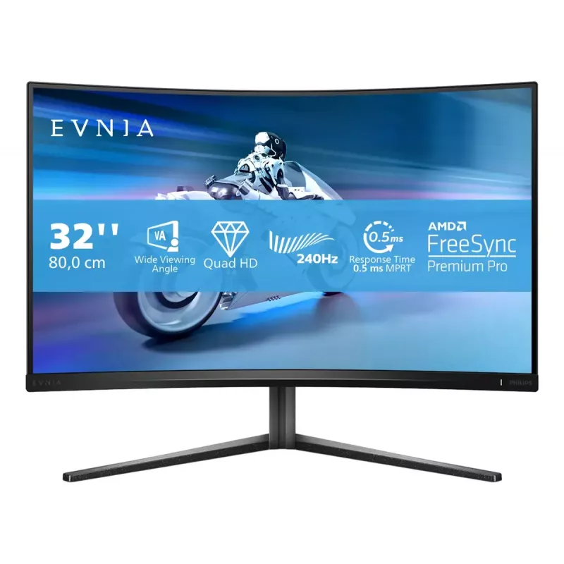Philips Evnia 5000 32M2C5500W/00 monitor komputerowy 80 cm (31,5 cala) 2560 x 1440 pikseli Quad HD LCD Czarny