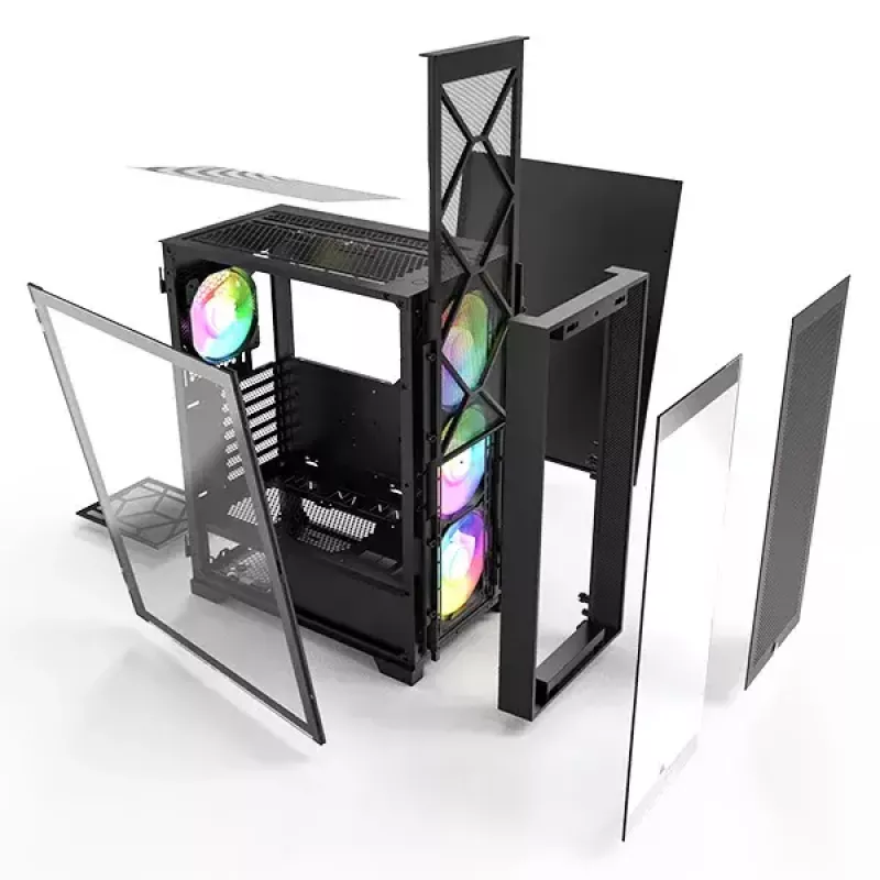 Obudowa PC Montech AIR 1000 PREMIUM Midi Tower Czarna