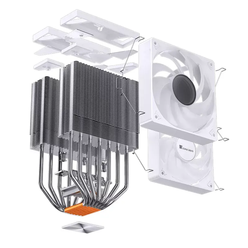 Wentylator Jonsbo CR-3000 ARGB biały 12 cm 600–1500 RPM hydrauliczny