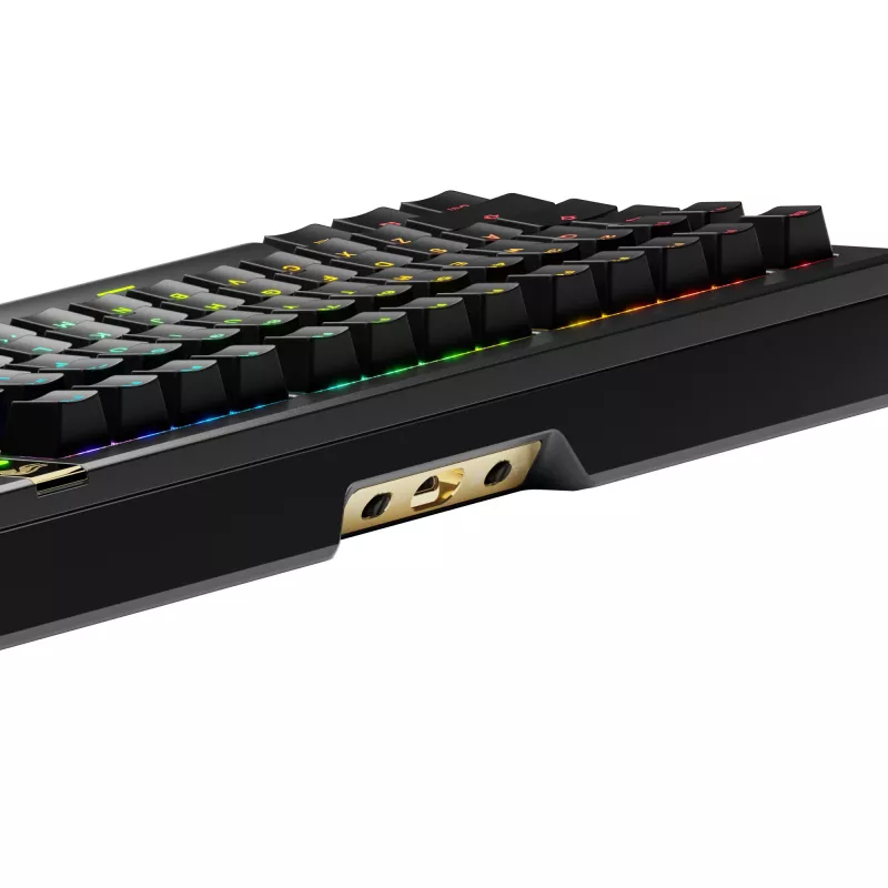 Mechaniczna klawiatura gamingowa GLORIOUS GMMK 3 PRO HE 75% bezprzewodowa RF + Bluetooth, RGB, US QWERTY, czarna
