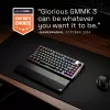 Mechaniczna klawiatura gamingowa GLORIOUS GMMK 3 PRO HE 75% bezprzewodowa RF + Bluetooth, RGB, US QWERTY, czarna