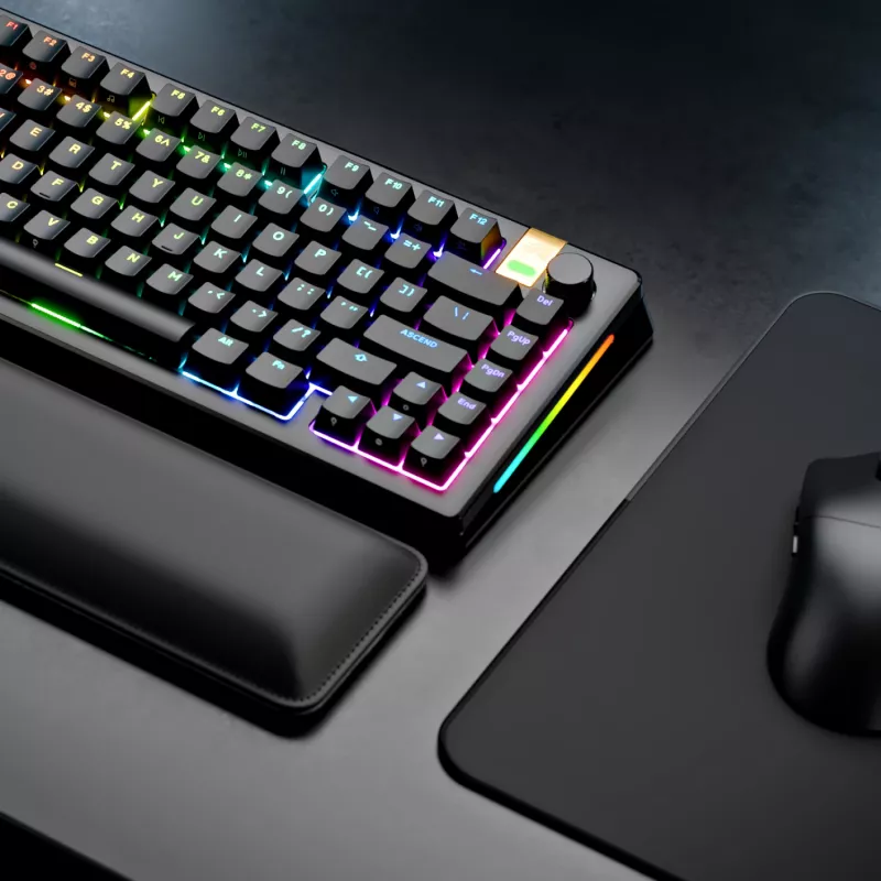 Mechaniczna klawiatura gamingowa GLORIOUS GMMK 3 PRO HE 75% bezprzewodowa RF + Bluetooth, RGB, US QWERTY, czarna