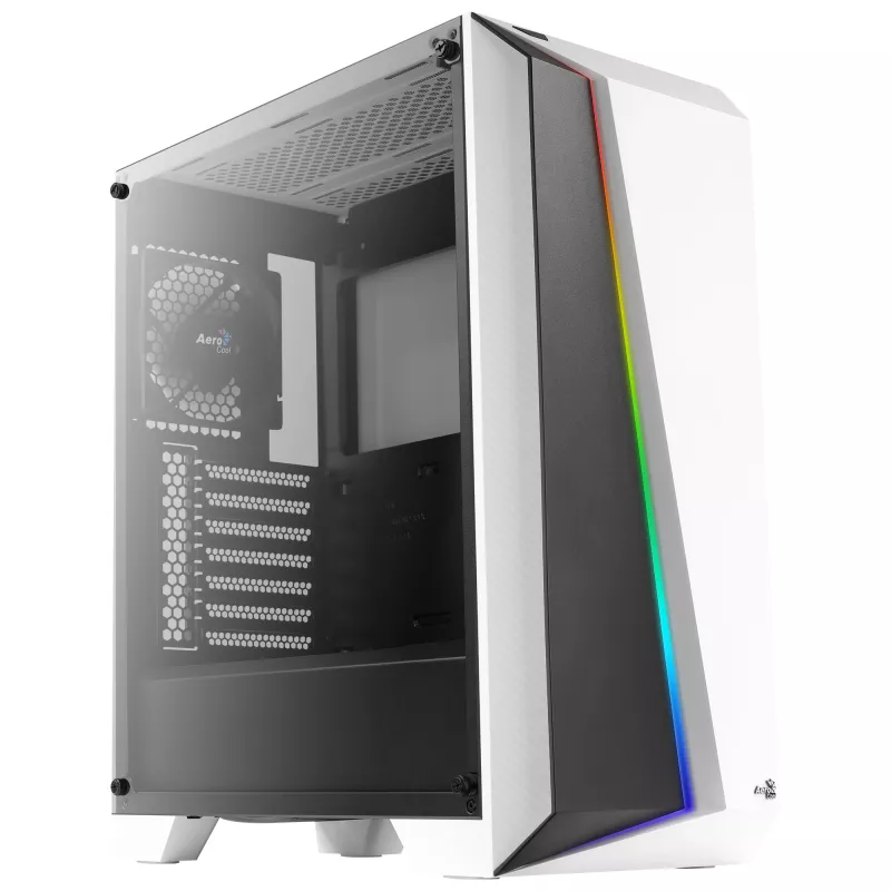 Obudowa PC Aerocool Cylon Pro Tempered Glass Midi Tower Biała