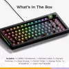 Klawiatura mechaniczna GLORIOUS GMMK 3 75% Barebones przewodowa USB RGB czarna
