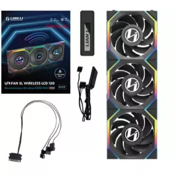 Fan Lian Li UNI FAN SL Wireless LCD 120 Reverse Blade