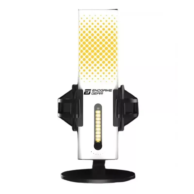 Mikrofon PC Endgame Gear XSTRM — przewodowy USB, czułość -36 dB, 20–20000 Hz, sterowanie dotykowe, kabel 2 m, czarny/biały
