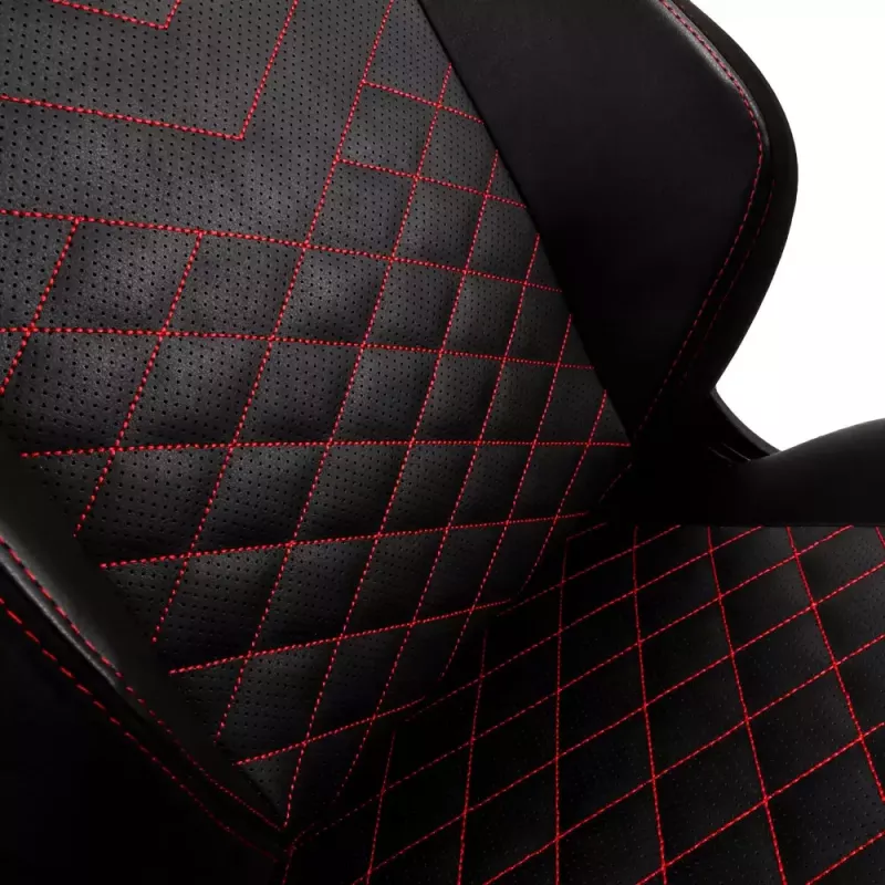 Fotel gamingowy noblechairs Hero PU Leather — siedzisko wypełnione powietrzem, wyściełane oparcie