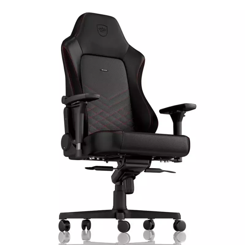 Fotel gamingowy noblechairs Hero PU Leather — siedzisko wypełnione powietrzem, wyściełane oparcie