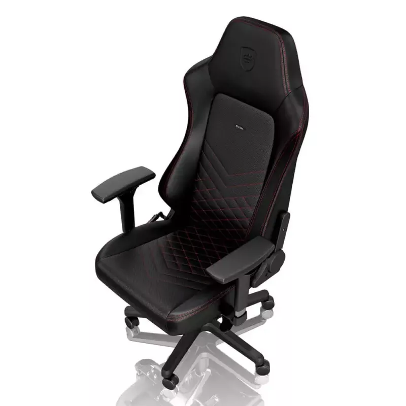 Fotel gamingowy noblechairs Hero PU Leather — siedzisko wypełnione powietrzem, wyściełane oparcie