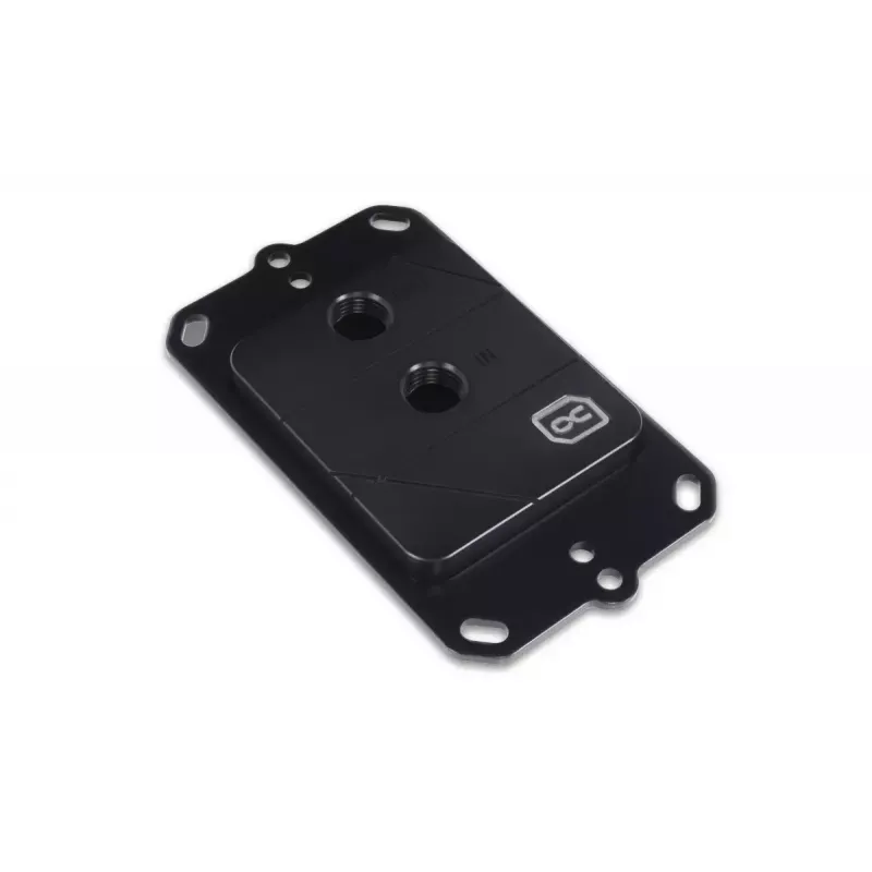 Water block + Backplate Aquatuning GmbH 13058 Acetal miedź Czarny 63mm 73mm 21mm