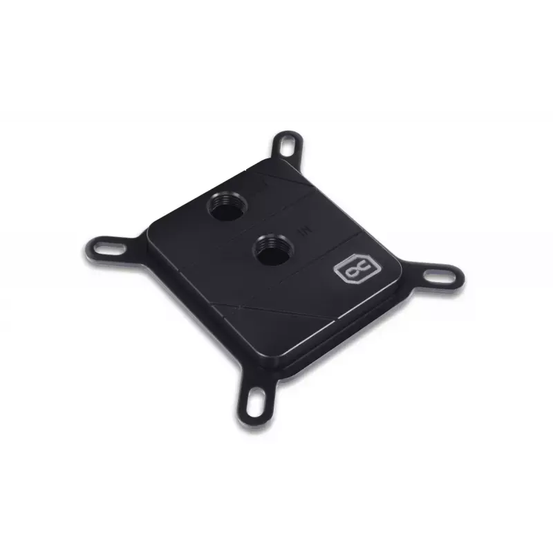 Water block + Backplate Aquatuning GmbH 13058 Acetal miedź Czarny 63mm 73mm 21mm
