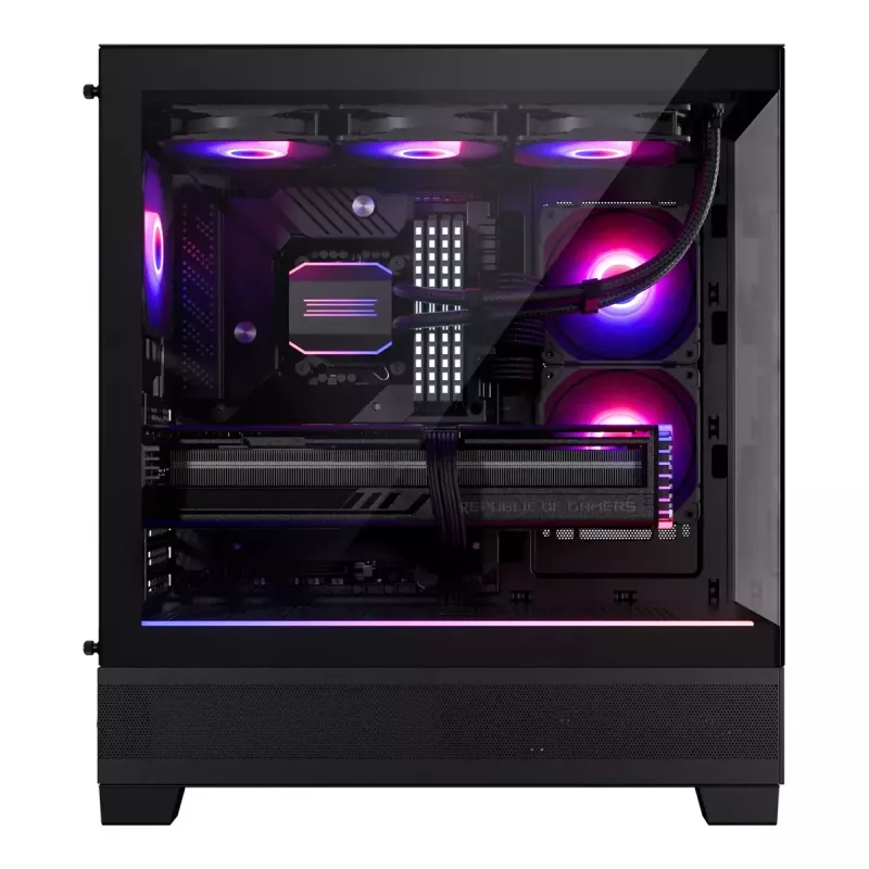 Obudowa PC Phanteks XT View Tower Czarny — Midi-Tower, szkło hartowane, RGB, obsługa ATX/EATX/Micro-ATX/Mini-ITX, GPU do 41,5 cm, chłodzenie CPU 184 mm
