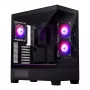 Obudowa PC Phanteks XT View Tower Czarny — Midi-Tower, szkło hartowane, RGB, obsługa ATX/EATX/Micro-ATX/Mini-ITX, GPU do 41,5 cm, chłodzenie CPU 184 mm