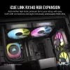 Wentylator Corsair iCUE LINK RX140 RGB 14 cm Czarny 300-1700 RPM Łożysko magnetyczne