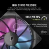 Wentylator Corsair iCUE LINK RX140 RGB 14 cm Czarny 300-1700 RPM Łożysko magnetyczne