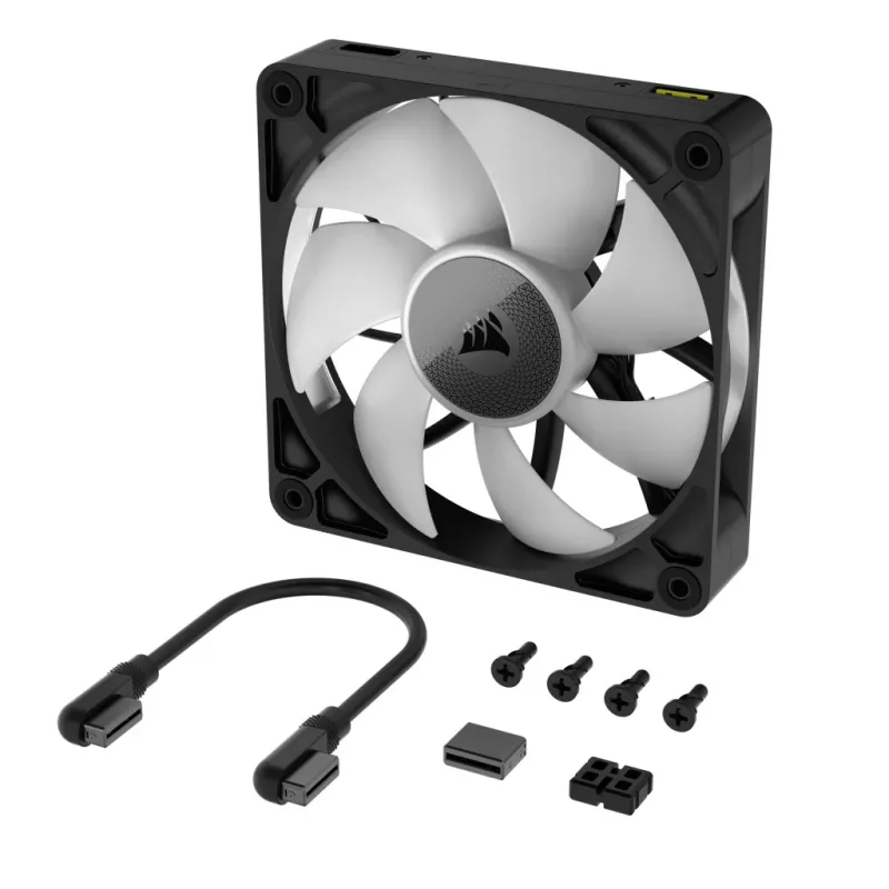 Wentylator Corsair iCUE LINK RX140 RGB 14 cm Czarny 300-1700 RPM Łożysko magnetyczne
